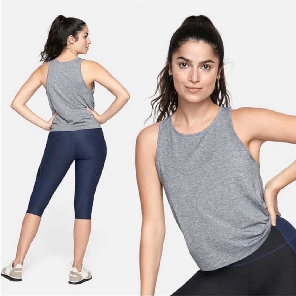 OUTDOOR VOICES- Ready Set Tank Gray Doing Things Sweatee Top Athletic Gym Run - Picture 1 of 8